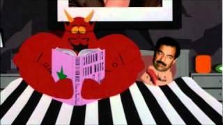 Satan And Saddam In Bed