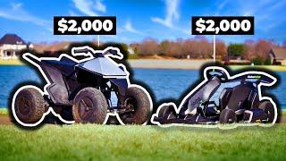 Tesla Cyberquad ATV vs Segway Ninebot Gokart Pro!