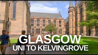 [4K] Glasgow Virtual Museum Tour - University to Kelvingrove Art Gallery