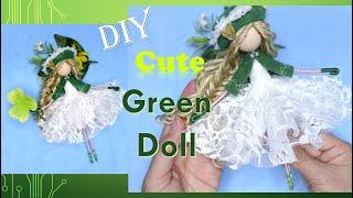 DIY Cute Green Doll for St Patrick's Day Decoration | Huong Harmon