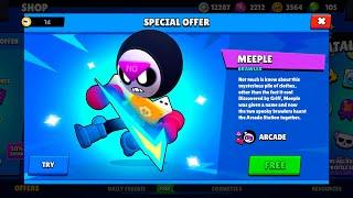 FREE MEEPLE!? NEW BRAWLER and GIFTS - Brawl Stars