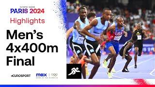 EPIC BATTLE! ‍ | Men's 4x400m Relay Final Highlights | #Paris2024 #Olympics