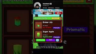 Grow a Garden Stock  #growagarden #roblox #robloxviralvideo #valleyboss #fyp #роблокс #shorts
