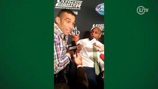 Werdum 'dedura' ajuda de Cormier e americano rebate / Werdum pranks Cormier: dead man walking