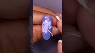 How to make flower step by step on nail using brush#nailart #nailtutorial #nailtech #youtubeshorts