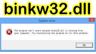 binkw32.dll missing FIX | Windows 10