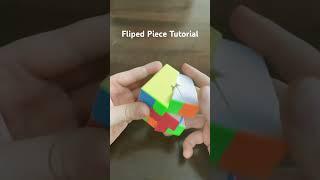 How to solve a flipped piece or centre on square one #cubber #speedcube #tutorial #rubikscube