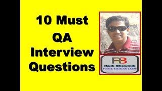 Quality assurance interview questions