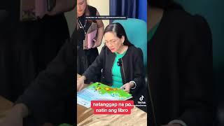 Senator Risa Hontiveros receives Vice President Sara Duterte's book