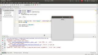 Python GUI Tutorial - 36 - input through popup window