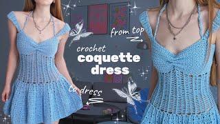 crochet coquette top & dress 