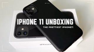 iPhone 11 (black) UNBOXING + accessories | upgrade from iPhone 8