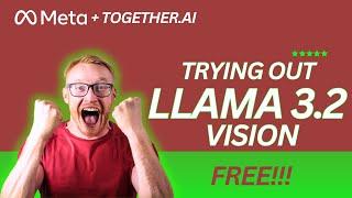 Try Llama3.2 (11B, 90B) for FREE. Create App with screenshots. #nocode #generativeai #llama3 #vision