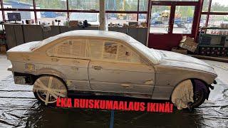 E36 Coupe ylimaalaus | Eka ruiskumaalaus ikinä!