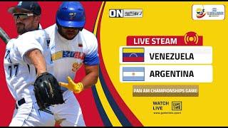 Venezuela v Argentina    XII Men's Softball Pan American Championship 2024