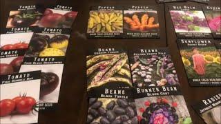 Seed haul 2022 - Baker Creek, Johnny's Seeds, Renee's Garden, Burpee