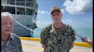 USS Emory S. Land visits Saipan