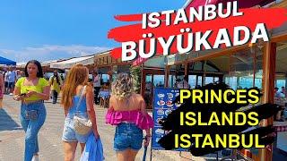 PRINCES ISLANDS ISTANBUL (BUYUKADA)4K WALKING TOUR-ASMR WALKING {BUYUKADA FULL VIDEO}CITY SOUNDS!!