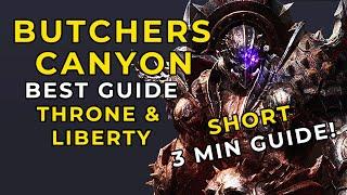 Throne and Liberty Butcher's Canyon Guide