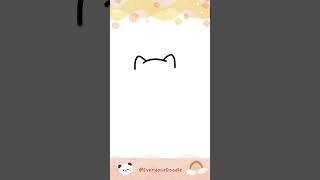 Cute cat butt doodle tutorial #doodleart #drawing #drawingtutorial #kawaii #youtubeshorts #shorts