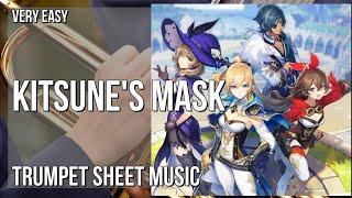 Trumpet Sheet Music: How to play Kitsune's Mask (Genshin Impact) by Yu Peng Chen