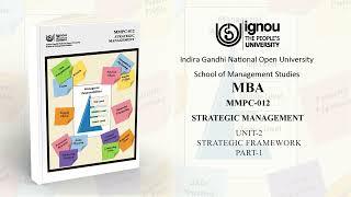 MMPC-012 UNIT 2 STRATEGIC FRAMEWORK PART 1