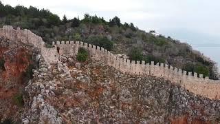 Турция: Самые красивые места в Алании - крепость.  Turkey: Beautiful places of Alanya - the castle.