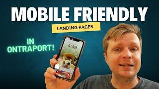 Create Mobile-Friendly Pages Using Ontraport: Easy Tutorial