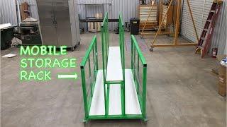 Sheetmetal Storage Rack on Wheels CNC Plasma Table