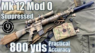 Mk12 Mod0 SPR to 800yds (Suppressed- AEM-5): Practical Accuracy  (Vortex 2.5-10x32, SOCOM Rifle)