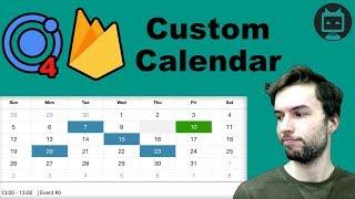 Ionic 4 Custom Calendar Tutorial