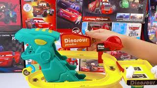 Disney Pixar Cars Unboxing Review | Lightning McQueen | Disney Pixar Car Dinosaur Playground Playset