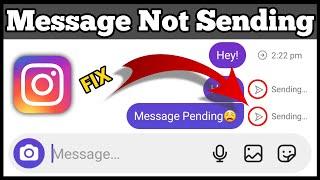 How To Fix Instagram Messages Not Sending Problem | Instagram Message pending problem solved