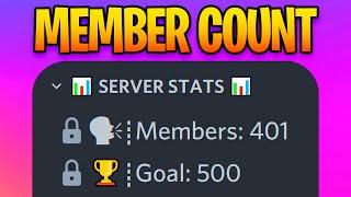 How To Setup Member Count Bot On Discord Tutorial