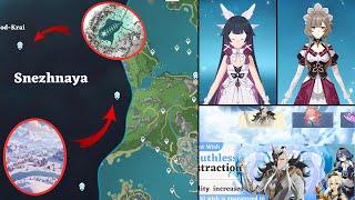 CONFIRMED DETAILS About Snezhnaya MAP & Version 6.0!! NEW MAP Area & LOCATIONS - Genshin Impact