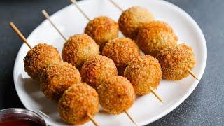 Crispy Chicken Ball Recipe | Easy Fried Chicken Ball | Ramadan Iftar Recipe | N'Oven Foods