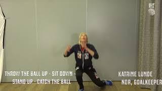 Catching/passing exercise with Katrine Lunde | IHF Youngsters' Training Diary | IHF Education Centre