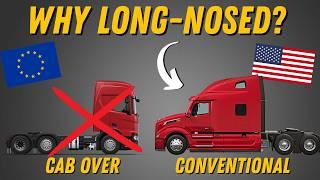 Why American Semi-Trucks Are Long-Nosed?