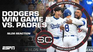 Dodgers beat Padres to advance to NLCS  REACTION from Los Angeles | SportsCenter