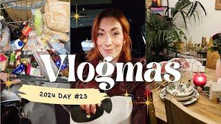 Vlogmas 2024 Day 23: Christmas Food Shop & Weihnachtsvorbereitungen, Tischdeko und Vorfreude