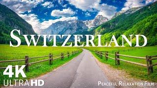 SWITZERLAND 4K - Relaxation Film with Beautiful Piano Music - Nature 4k Video UltraHD