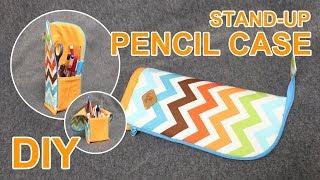 DIY Standing Pencil case | 세울 수 있는 스탠드 필통 만들기 | Back to school Zipper pouch making #sewingtimes