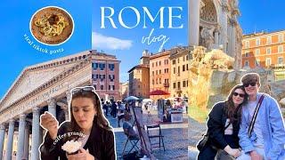 ROME VLOG  trying VIRAL TikTok food, trevi fountain + trastevere | Italy travel vlog 2024