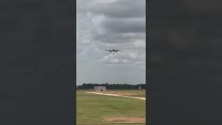 Bangalore Airport Runway Landing 2 : Up Close! #plane #aviation #terminal2