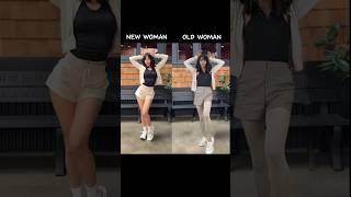 NEW WOMAN and OLD WOMAN #LISA #NewWomanChallenge #LISAxNewWoman #fyp #shorts