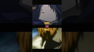 kira vs shadow laugh  [ copy vs real ] #anime#shorts