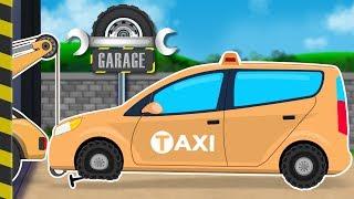 Taxi Car | Car Garage | Car Repair Cartoon Video For Kids