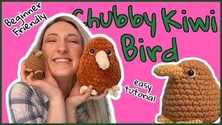 How to crochet the cutest Kiwi   BEGINNER FRIENDLY