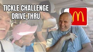 Tickle CHALLENGE - Drive Thru Edition - HILARIOUS!!