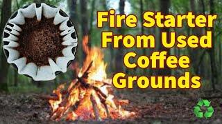 How To Upcycle Coffee into A Fire Starter